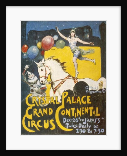 Advertisement for the Grand Continental Circus at Crystal Palace by Anonymous
