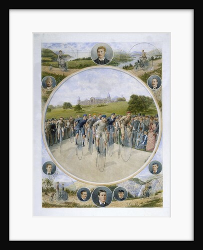 Cyclists at Alexandra Palace, Wood Green, Haringey, London by Anonymous