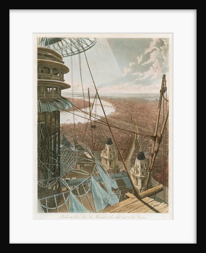 Bird's eye view from the stair-case and the upper part of the Pavilion, the Colosseum, Rome by Anonymous