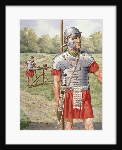 Roman soldier in armor by Anonymous
