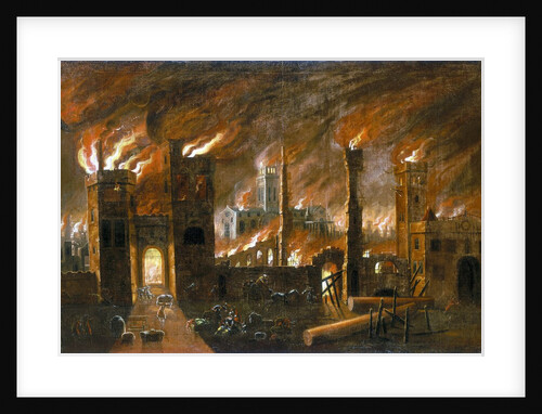 The Great Fire of London, 1666 by Anonymous