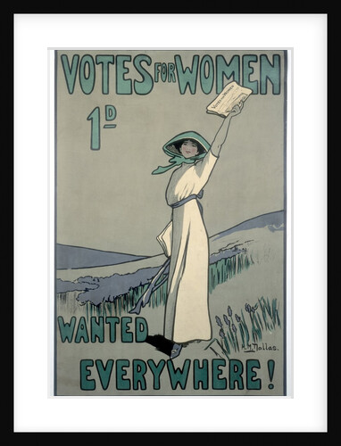 Votes for Women Wanted Everywhere poster by Anonymous