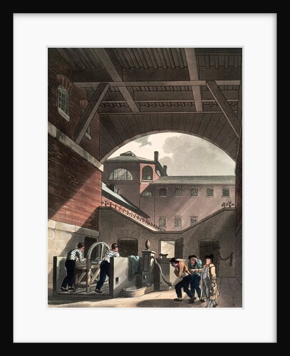 Water engine at Cold Bath Fields Prison, London, 1808. by Anonymous