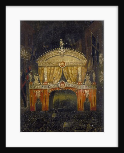 Temple Bar Illuminated for the Marriage of the Prince of Wales, 11 March 1863 by Anonymous