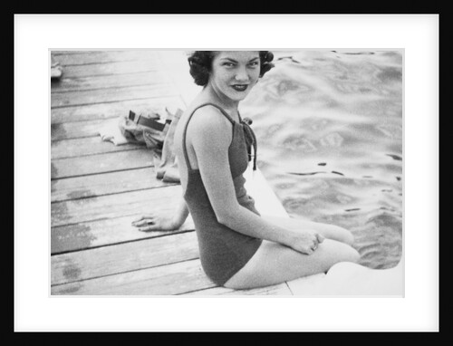 Sexy young woman smiles, ca. 1938. by Anonymous