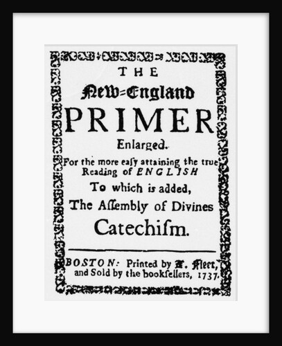 The New England Primer, 1737 by Anonymous