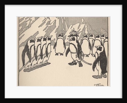 Penguin soldiers by Anonymous