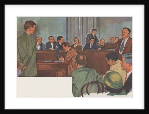 Alger Hiss before House Un-American Activities Committee by Anonymous