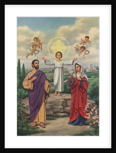 Holy family postcard by Anonymous