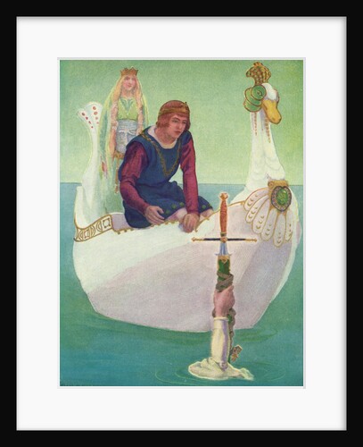 King Arthur receives the Sword Excalibur from the Lady of the Lake by Anonymous