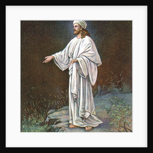 Jesus Christ in white robes by Anonymous