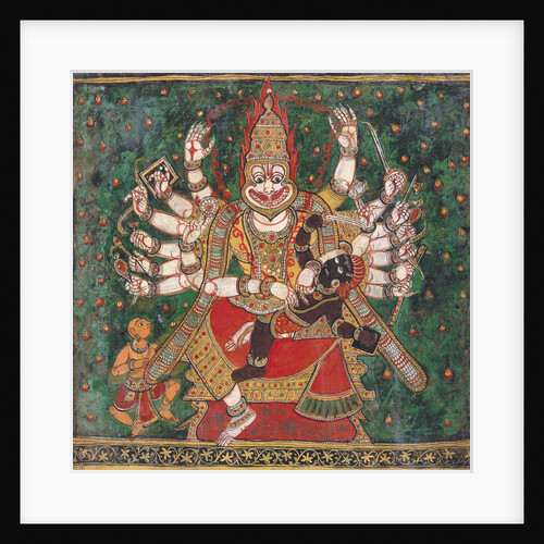 Narasimha Killing Hiranyakashipu, as Prahlada Watches by Anonymous