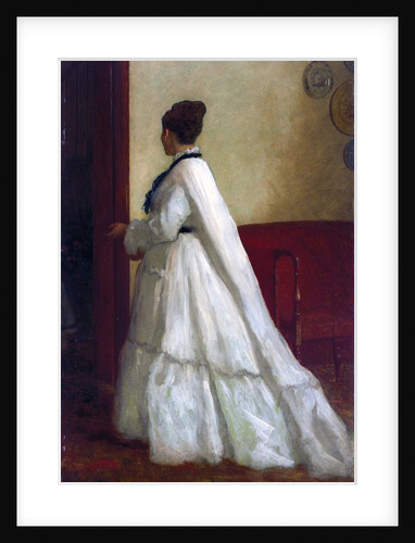 Woman in a White Dress by Eastman Johnson