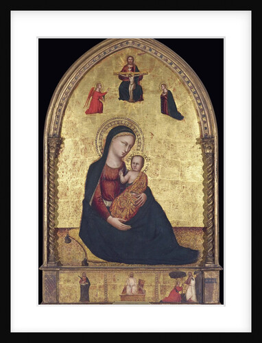 Madonna and Child with the Holy Trinity and the Annunciation by Lorenzo di Bicci