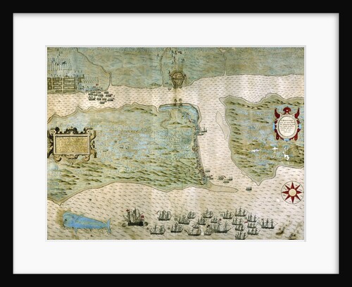 Sir Francis Drake's attack on Saint Augustine, Florida on May 28-29, 1586 by Anonymous
