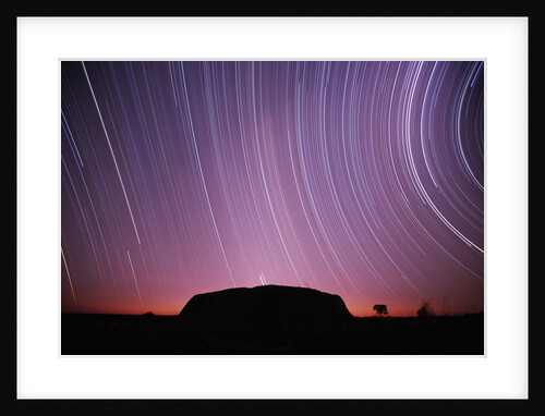 Ayers Rock and Star Trails, Ulru - Kata Tjuta National Park, Australia by Anonymous