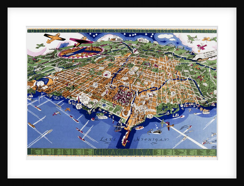 Chicago World's Fair map by Anonymous