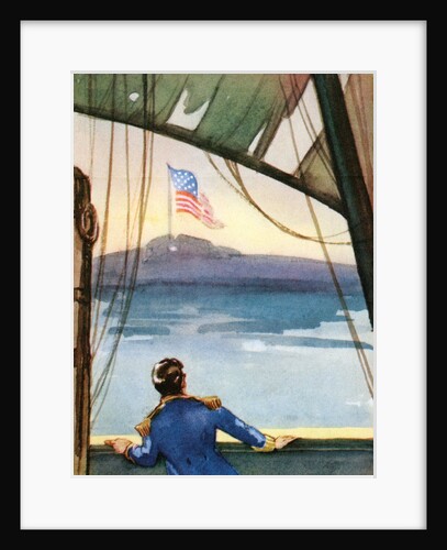 American flag flying over Fort McHenry by Anonymous