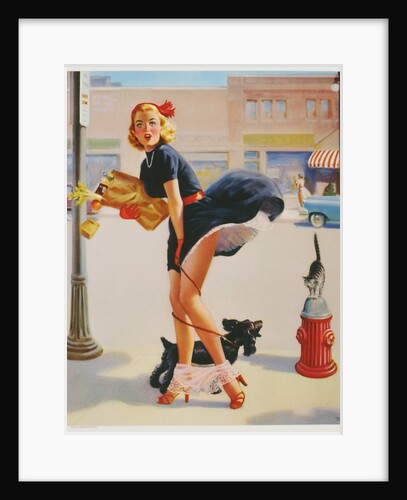 Sexy woman dropping groceries by Anonymous