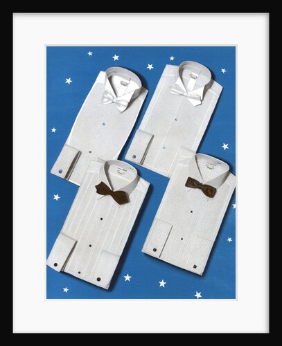 Four men's formal shirts by Anonymous
