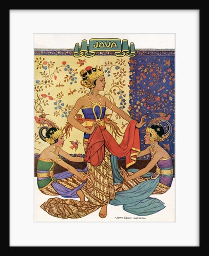 Three Javanese dancers by Anonymous
