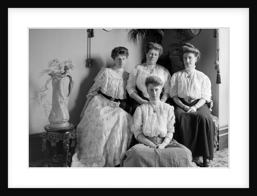 Portrait of mother with three adult daughters, ca. 1900. by Anonymous