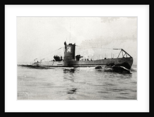 German type VIIA submarine U-34 by Anonymous