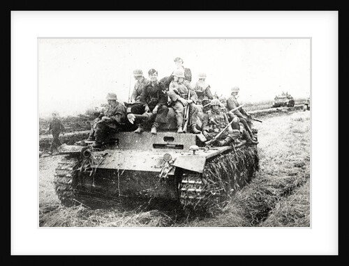 A German Panzer Pz KpwIII AusfE tank by Anonymous