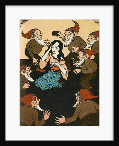 Snow White trying on poisoned comb by Anonymous
