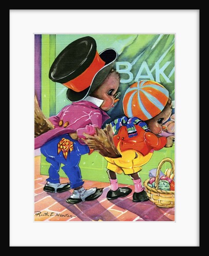 Robin and son window shopping at bakery by Anonymous