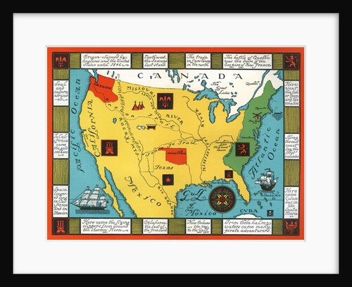 Map of the United States by Anonymous