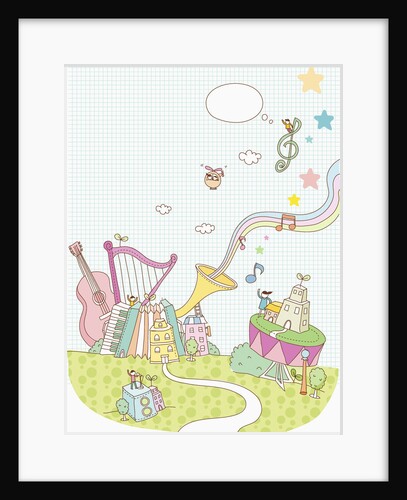 The image of musical town by Anonymous