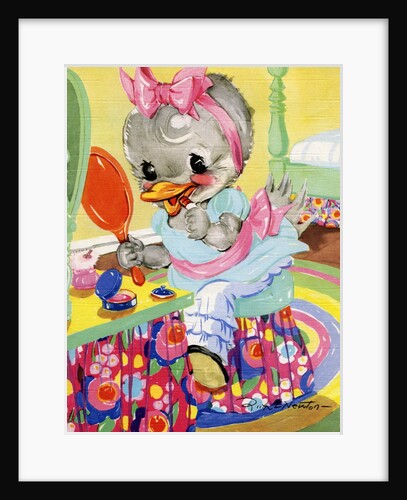 Goosey Goosey Gander illustration by Anonymous