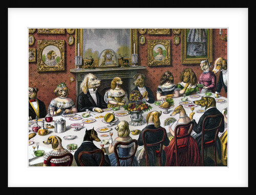Dinner party for dogs by Anonymous