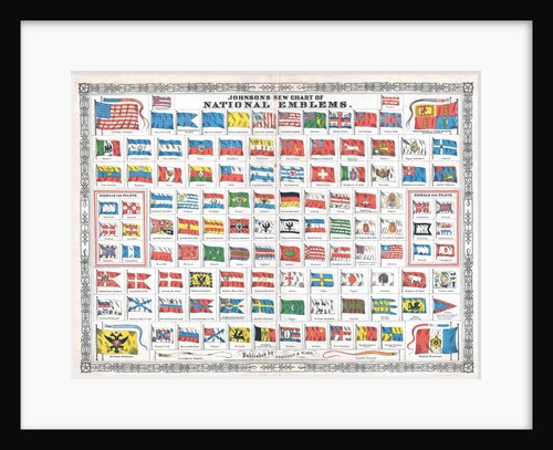 Johnson's New Chart of National Flags and Emblems by Anonymous