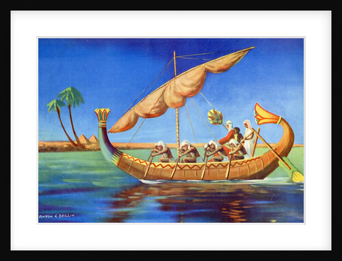 Reed boat of ancient Egypt by Anonymous