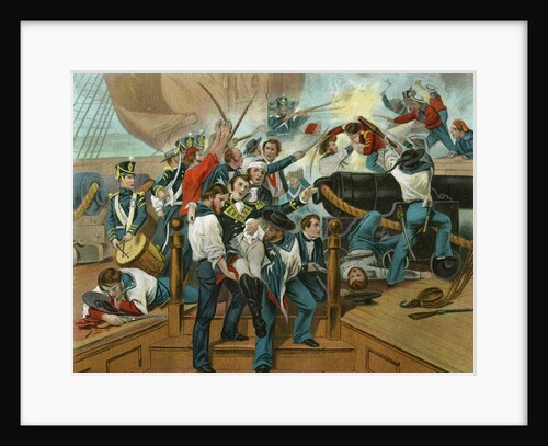Captain Lawrence ordering "Don't give up the ship!" by Anonymous