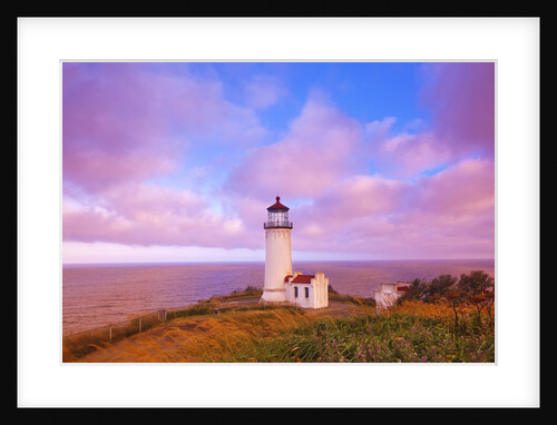 sunrise North Head Lighthouse, Washington State, Pacific Ocean, Pacific Northwest. by Anonymous