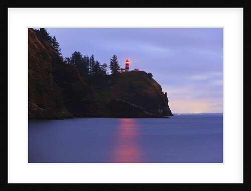 sunrise Cape Disapointment Lighthouse, Washington State, Pacific Northwest by Anonymous