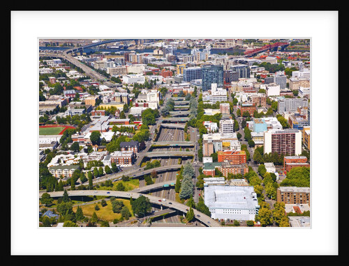 aerial image of Portland, Oregon, Pacific Northwest. by Anonymous