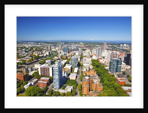 aerial image of Portland, Oregon, Pacific Northwest. by Anonymous