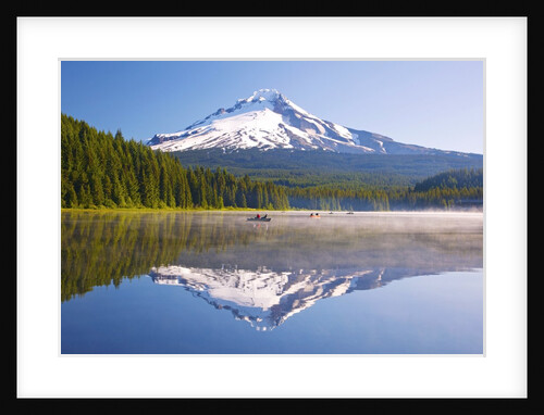 Reflection in Trillium Lake, Mt. Hood, Oregon Cascades. Pacific Northwest by Anonymous