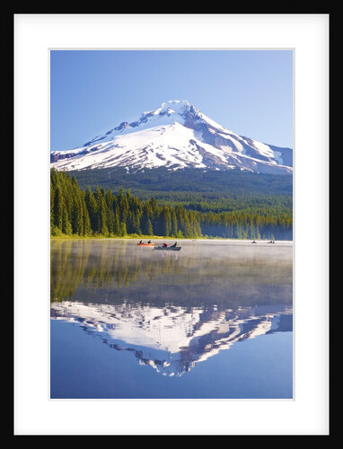 Reflection in Trillium Lake, Mt. Hood, Oregon Cascades. Pacific Northwest by Anonymous