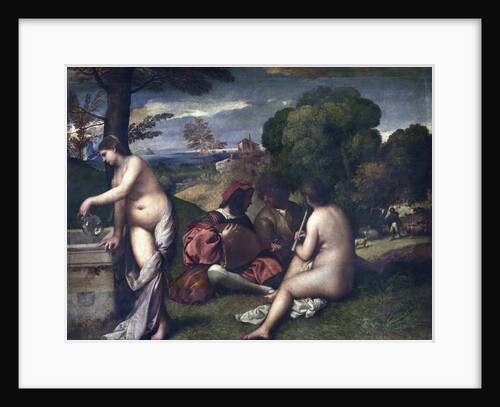 Le Concert Champetre, or The Pastoral Concert by Giorgione and Titian by Anonymous