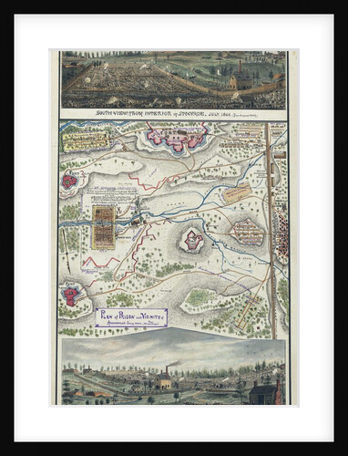 Sketch and plan of Andersonville confederate prison by Anonymous