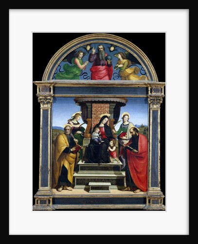 Madonna and Child Enthroned with Saints by Raphael
