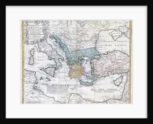 Map of the Ancient Greek World by Anonymous