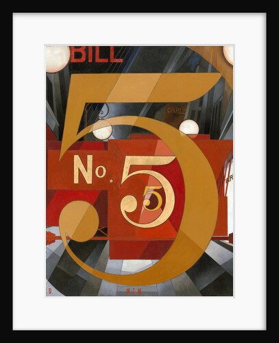 I Saw the Figure 5 in Gold by Charles Demuth