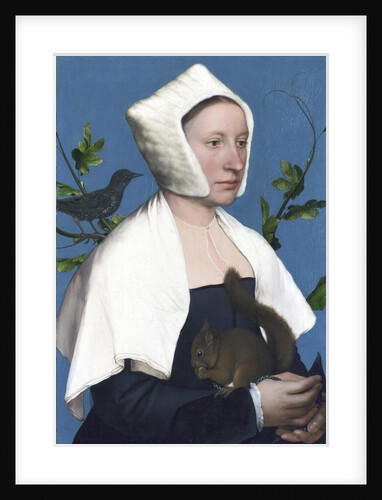Lady with a Squirrel and a Starling by Hans Holbein The Younger