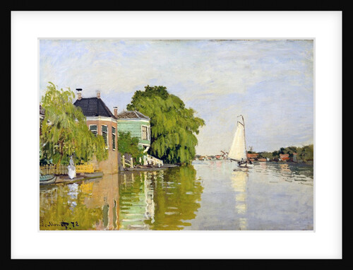 Houses on the Achterzaan by Claude Monet